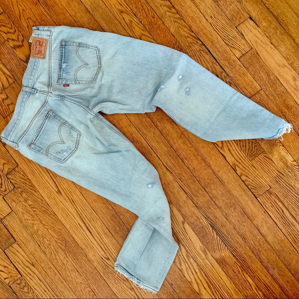 Levi’s 501 acid wash blue jeans!